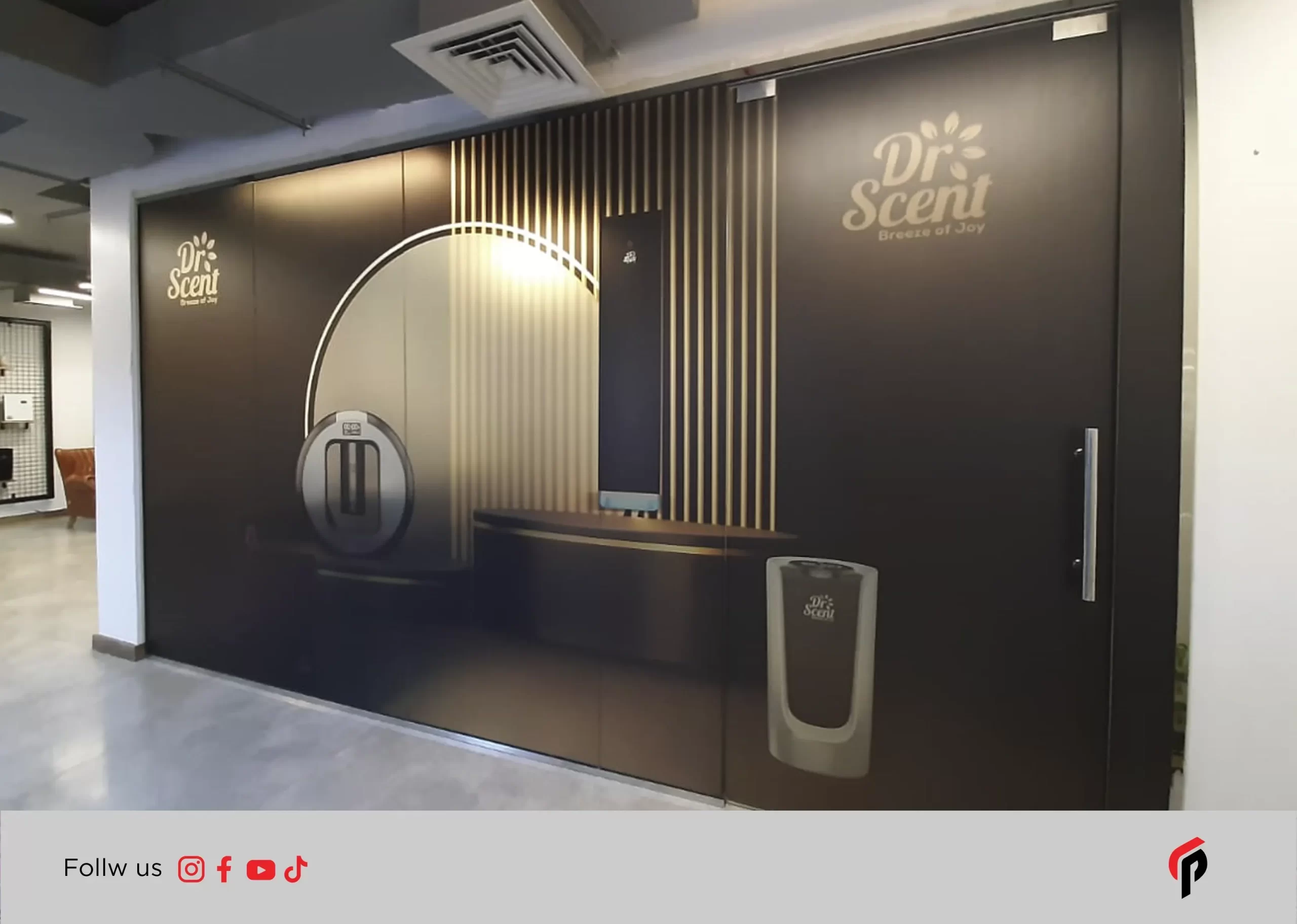 vinyl branding, glass branding