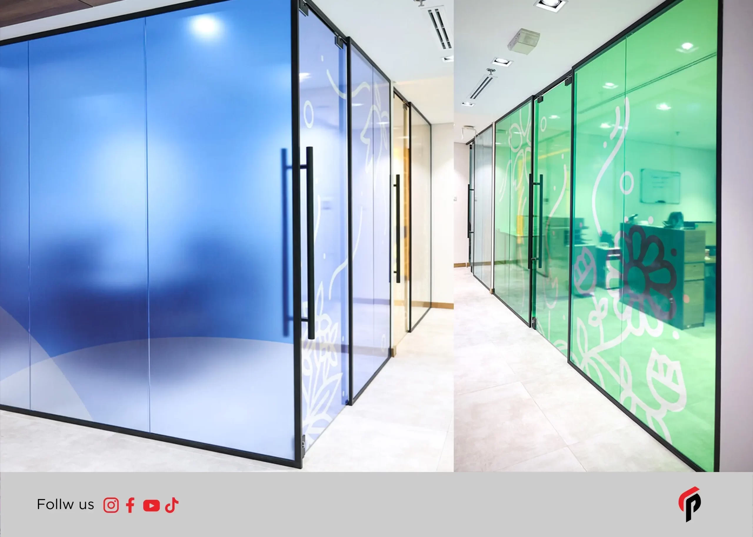 vinyl branding, glass branding