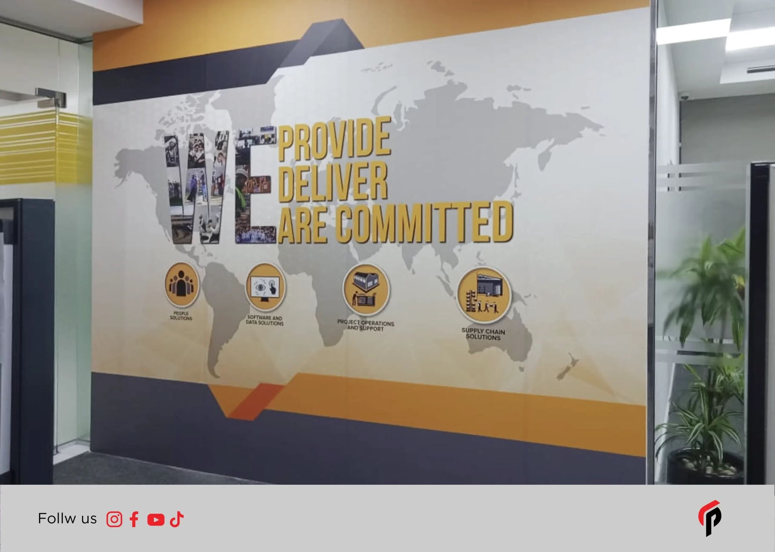 vinyl branding ,wall branding