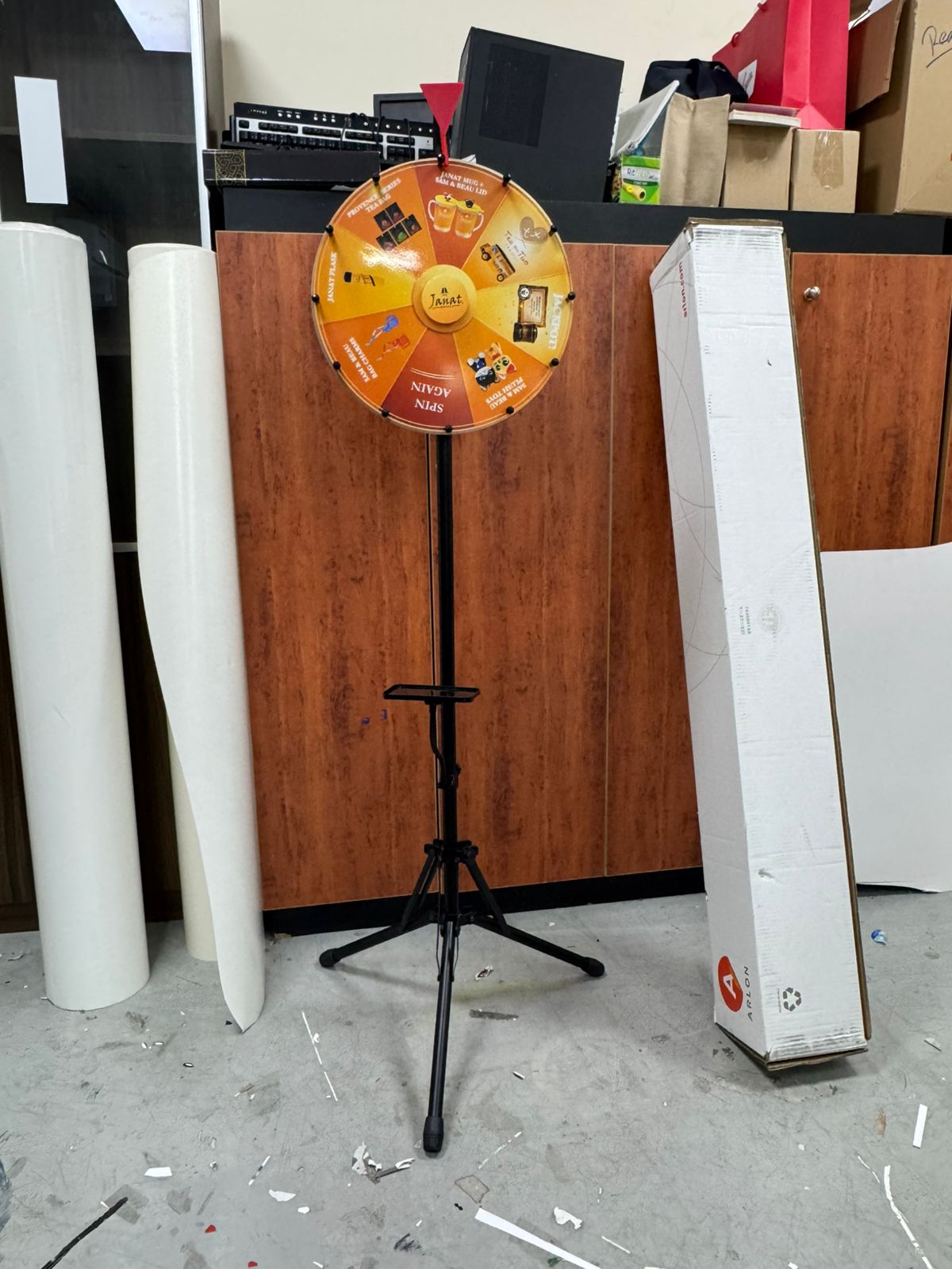 telecopic adjustable spinning wheel