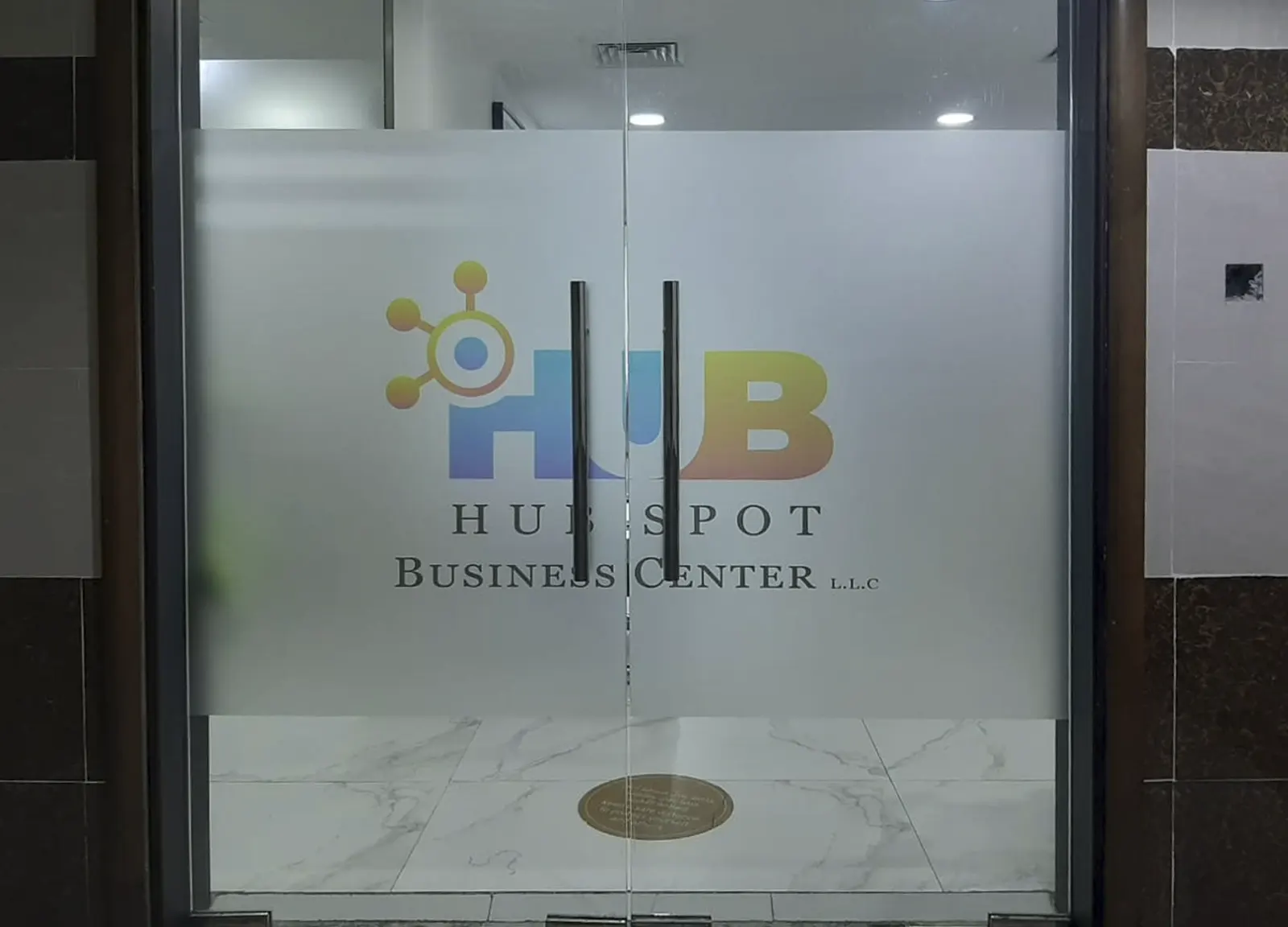 Custom frosted stickers for glass