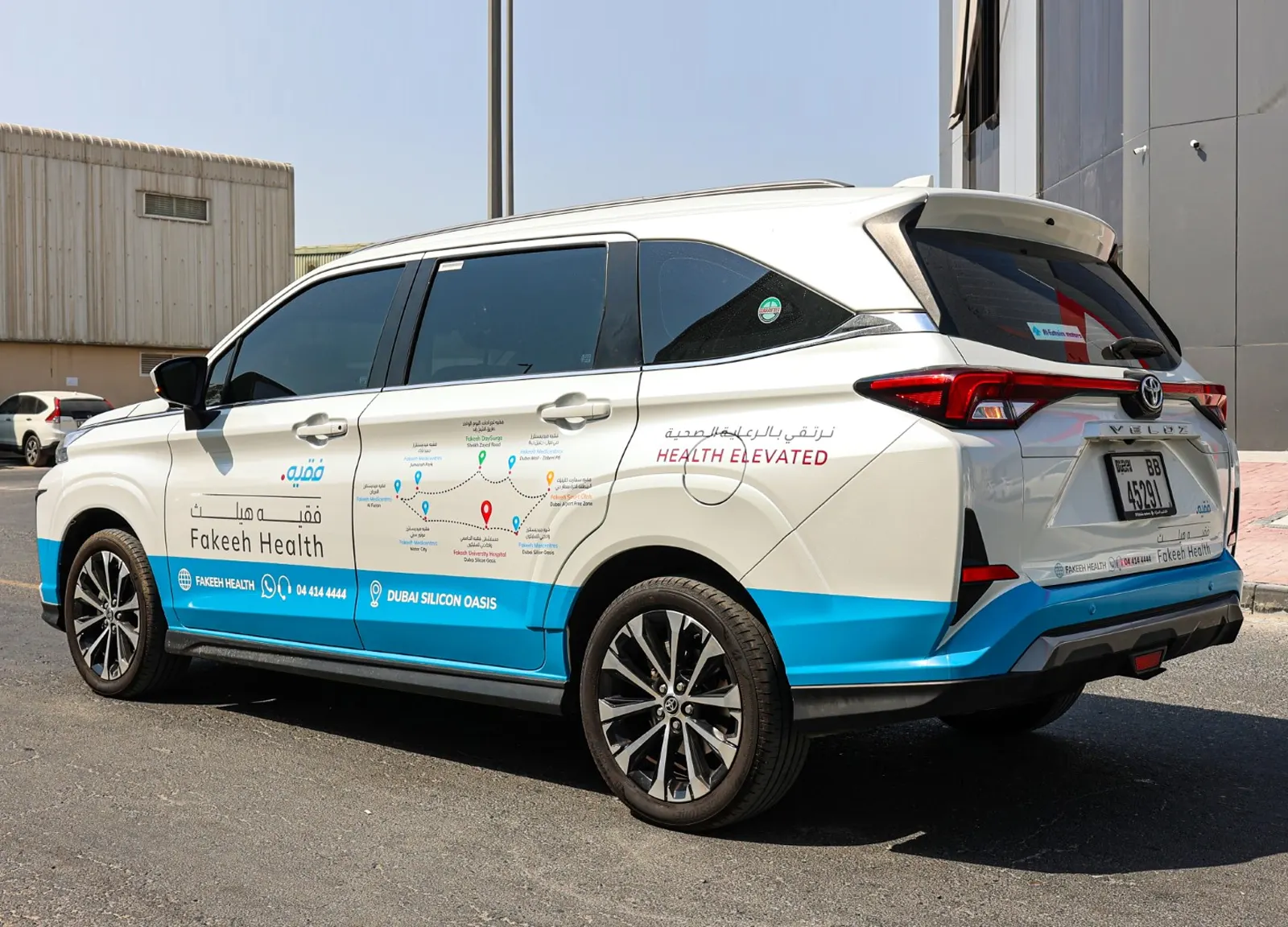 RTA approved Vehicle branding dubai for an real estate company